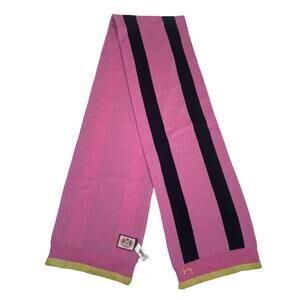 Vintage Y2K Juicy Couture Wool Scarf Pink Black Green